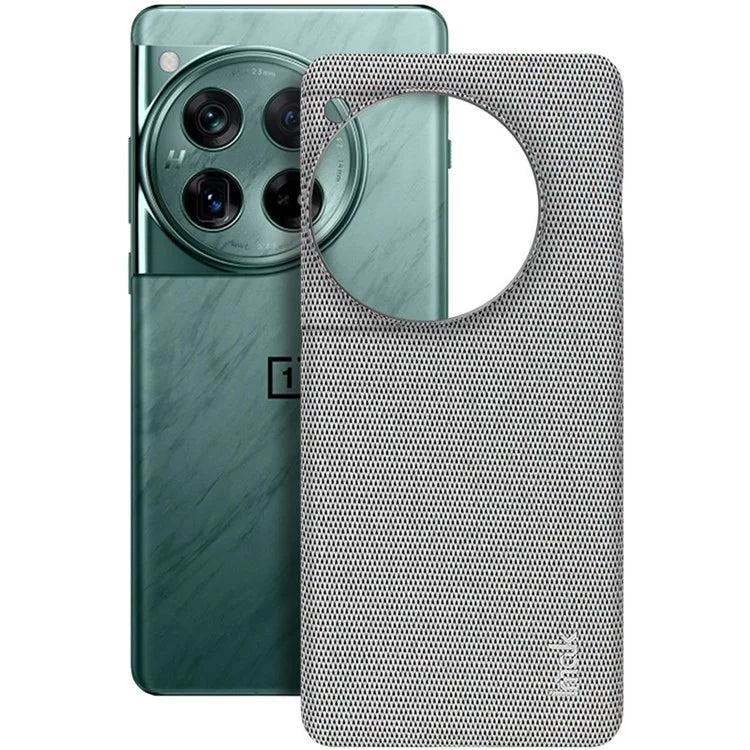 IMAK Ruiyi Series for OnePlus 12 5G Phone Case Leather+PC Cover Cloth Texture