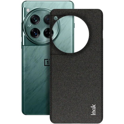 IMAK Ruiyi Series for OnePlus 12 5G Phone Case Leather+PC Cover Cloth Texture