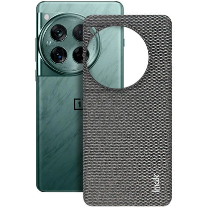 IMAK Ruiyi Series for OnePlus 12 5G Phone Case Leather+PC Cover Cloth Texture
