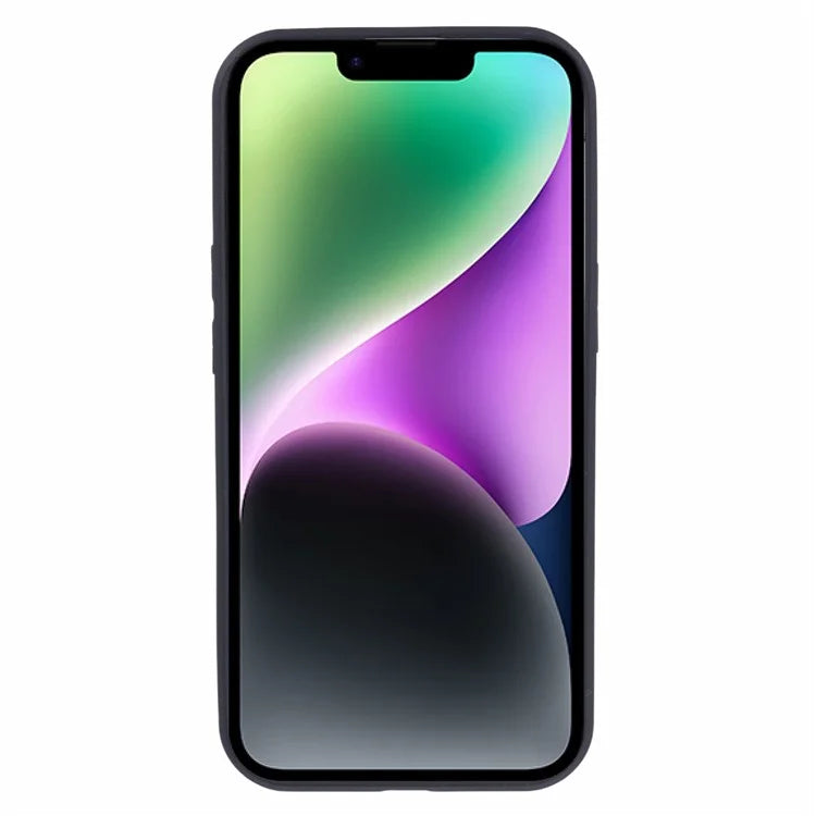 For iPhone 14 Square Pattern Tempered Glass Case Anti-Scratch Shockproof Phone Cover