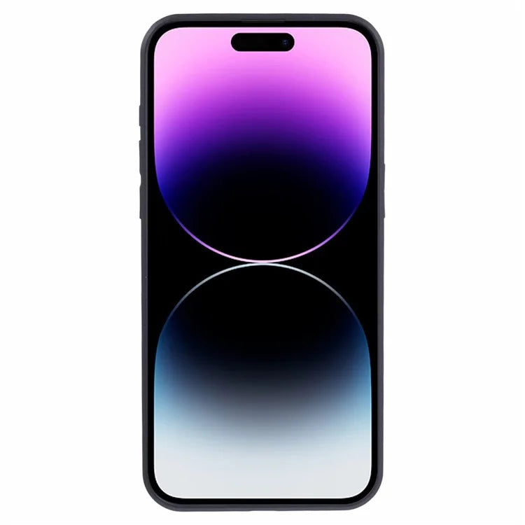 For iPhone 14 Pro Blocks Pattern Phone Case Tempered Glass Acrylic Back TPU Edges