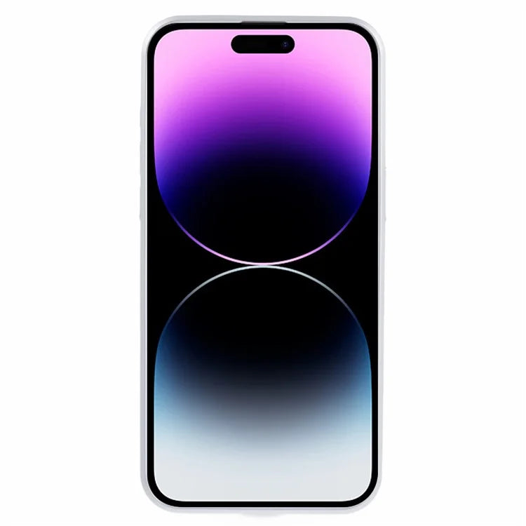 For iPhone 14 Pro Blocks Pattern Phone Case Tempered Glass Acrylic Back TPU Edges