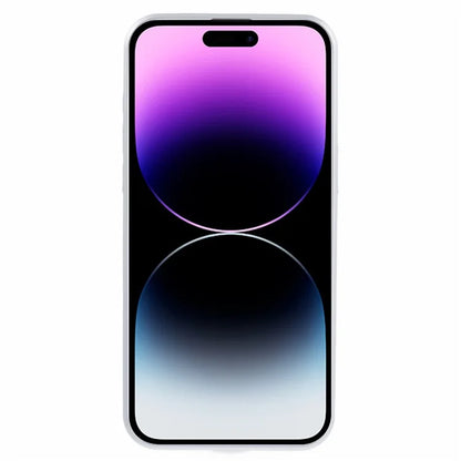 For iPhone 14 Pro Blocks Pattern Phone Case Tempered Glass Acrylic Back TPU Edges