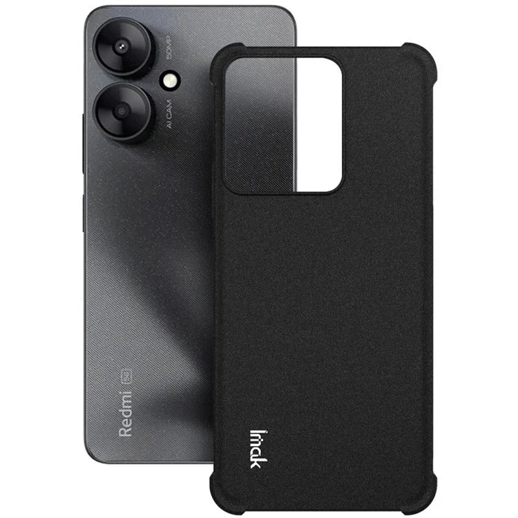 IMAK For Xiaomi Redmi 13R 5G / 13C 5G Matte Case Reinforced Corners Soft TPU Phone Cover