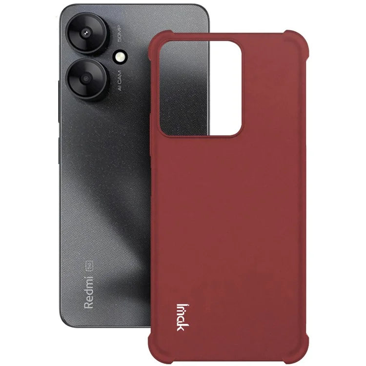IMAK For Xiaomi Redmi 13R 5G / 13C 5G Matte Case Reinforced Corners Soft TPU Phone Cover