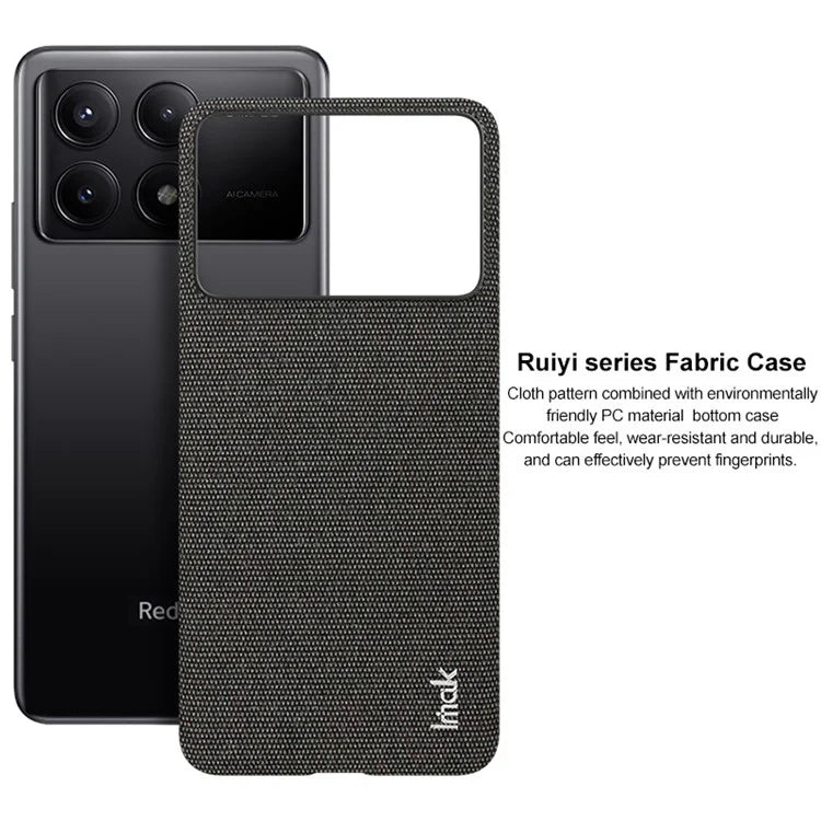 IMAK Ruiyi Series for Xiaomi Redmi K70E 5G / Poco X6 Pro 5G Case Cloth Texture Phone Cover