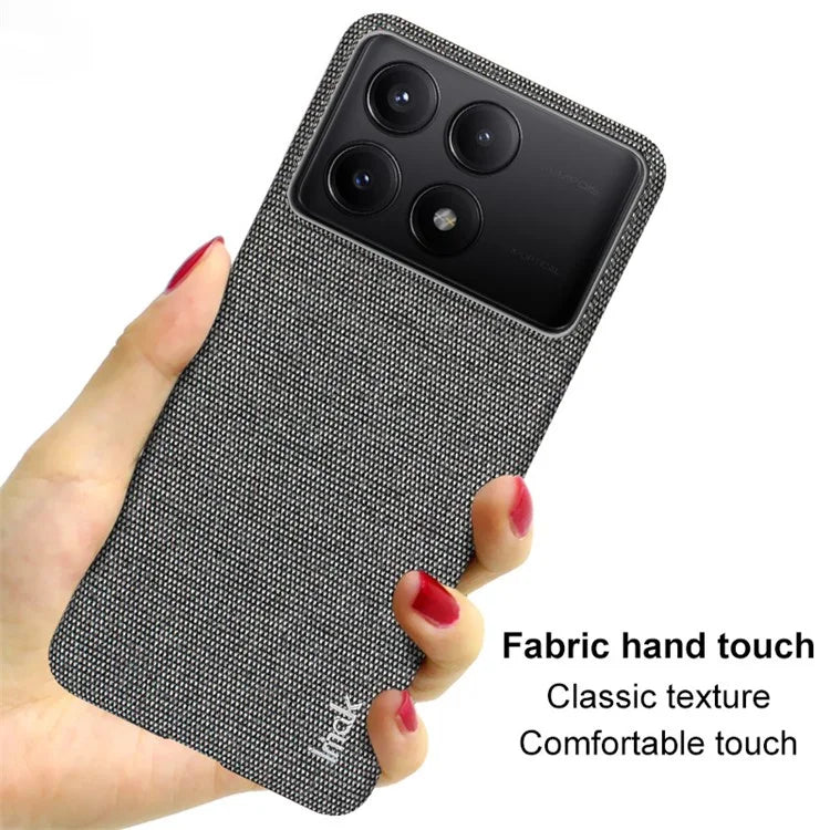 IMAK Ruiyi Series for Xiaomi Redmi K70E 5G / Poco X6 Pro 5G Case Cloth Texture Phone Cover