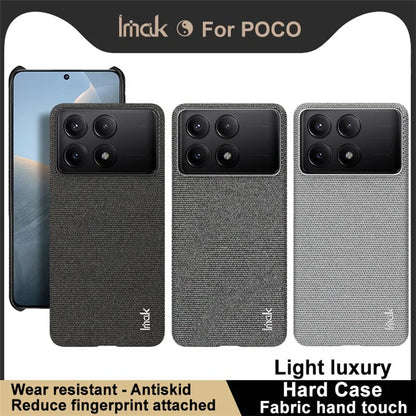 IMAK Ruiyi Series for Xiaomi Redmi K70E 5G / Poco X6 Pro 5G Case Cloth Texture Phone Cover