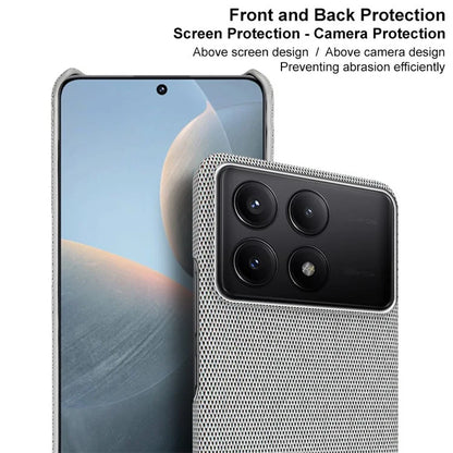 IMAK Ruiyi Series for Xiaomi Redmi K70 5G / K70 Pro 5G Cloth Texture Case Leather+PC Cover