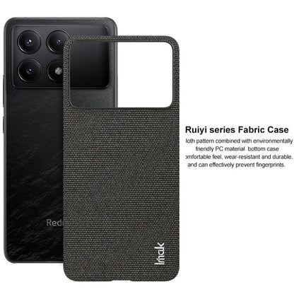 IMAK Ruiyi Series for Xiaomi Redmi K70 5G / K70 Pro 5G Cloth Texture Case Leather+PC Cover