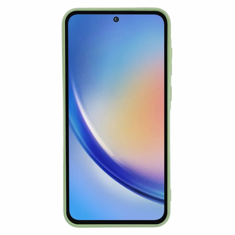For Samsung Galaxy A35 5G Cover TPU Rubberized Phone Case with Soft Fiber Lining