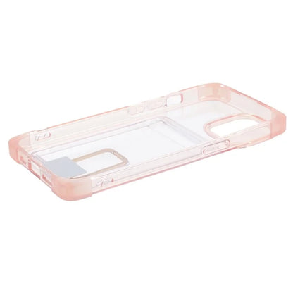 YSM Reinforced Corners Series for iPhone 13 6.1 inch Case Clear Kickstand Phone Back Cover