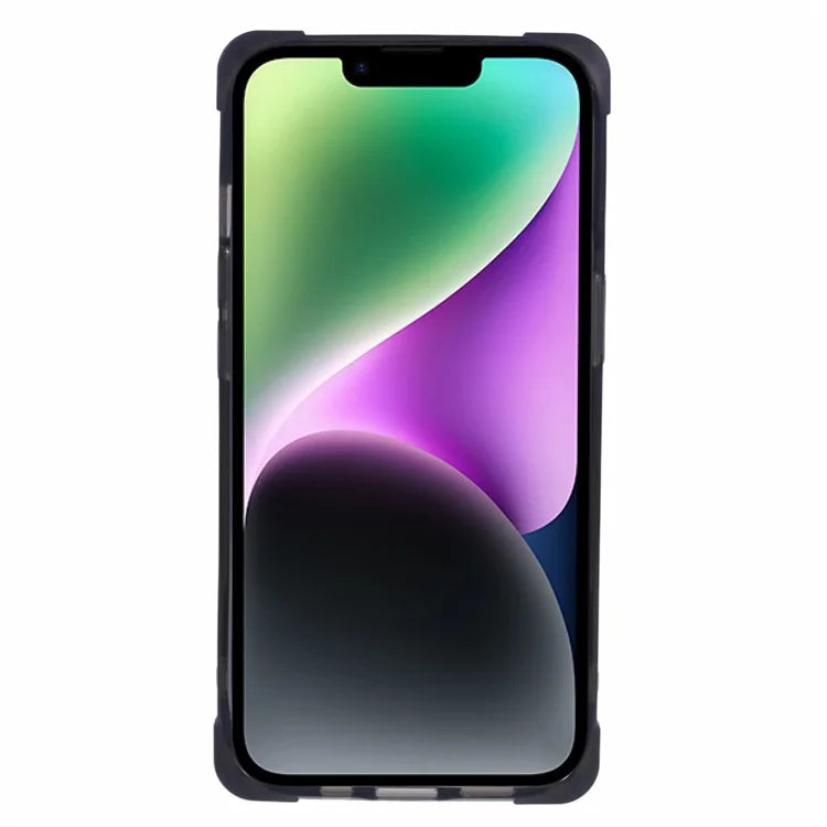 YSM Reinforced Corners Series for iPhone 14 Case TPU+Acrylic Card Holder Phone Cover