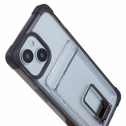 YSM Reinforced Corners Series for iPhone 14 Case TPU+Acrylic Card Holder Phone Cover