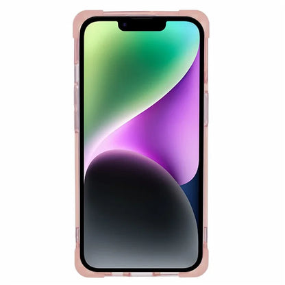 YSM Reinforced Corners Series for iPhone 14 Case TPU+Acrylic Card Holder Phone Cover