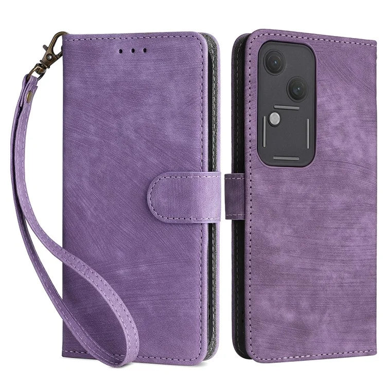 For vivo S18 5G / V30 Case RFID Blocking Leather Wallet Phone Cover