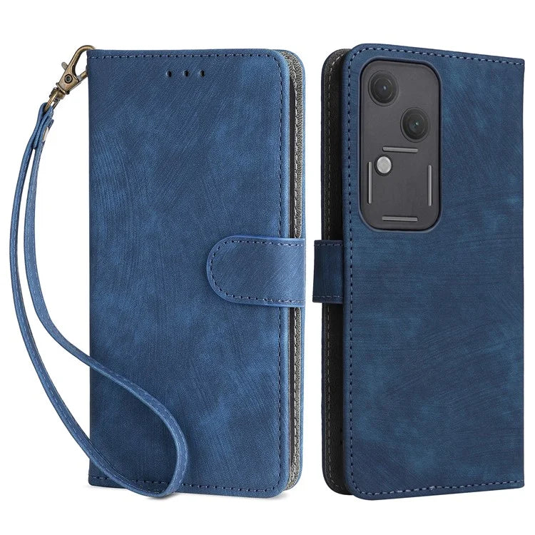 For vivo S18 5G / V30 Case RFID Blocking Leather Wallet Phone Cover