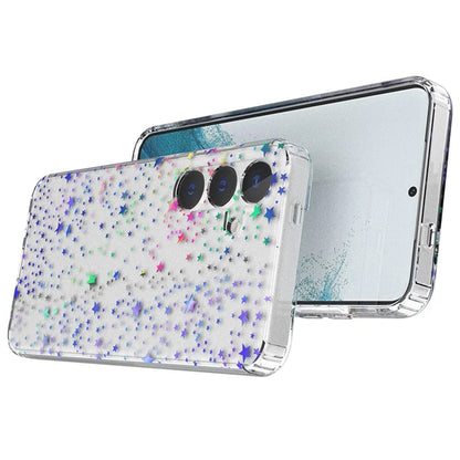 For Samsung Galaxy S24 Case Pattern PC + TPU Laser Carving Phone Cover