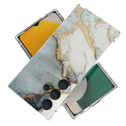 GW18 Phone Case for Samsung Galaxy S24 Ultra Marble Pattern IMD Phone Cover