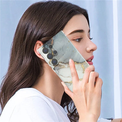 GW18 Phone Case for Samsung Galaxy S24 Ultra Marble Pattern IMD Phone Cover