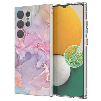 GW18 Phone Case for Samsung Galaxy S24 Ultra Marble Pattern IMD Phone Cover