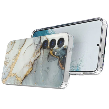 For Samsung Galaxy S24 Phone Case GW18 PC+TPU Back Cover IMD Marble Pattern