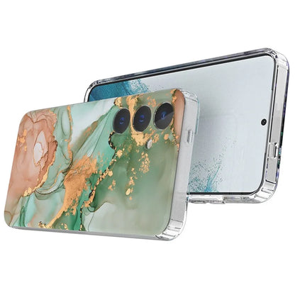 For Samsung Galaxy S24 Phone Case GW18 PC+TPU Back Cover IMD Marble Pattern