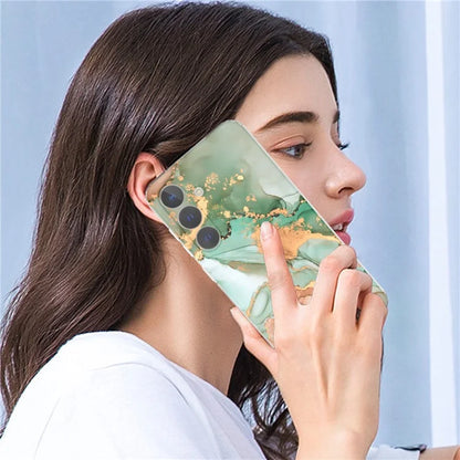 For Samsung Galaxy S24+ Phone Case GW18 Marble Pattern IMD Phone Cover