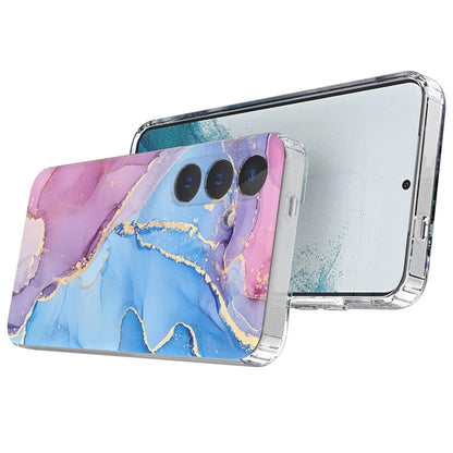 For Samsung Galaxy S24+ Phone Case GW18 Marble Pattern IMD Phone Cover