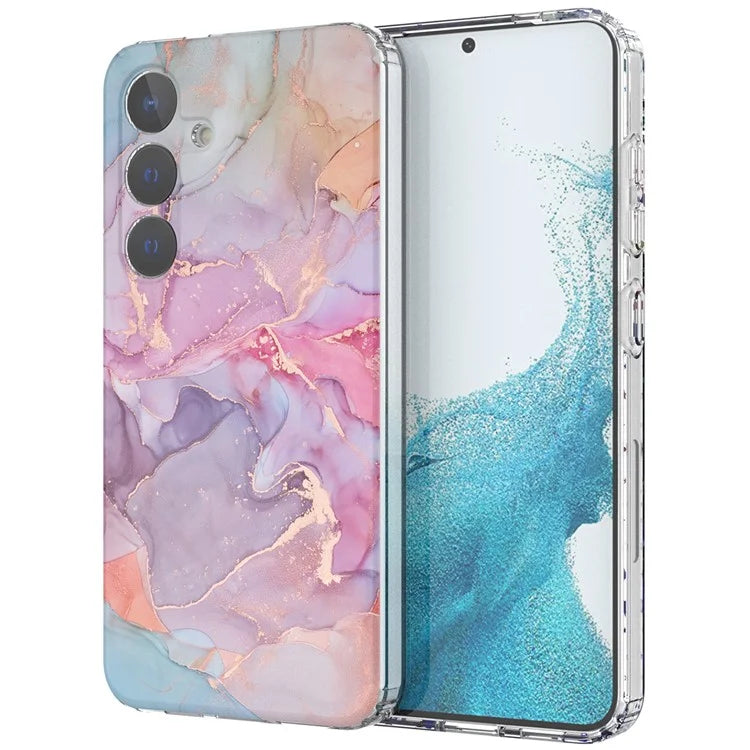 For Samsung Galaxy S24+ Phone Case GW18 Marble Pattern IMD Phone Cover