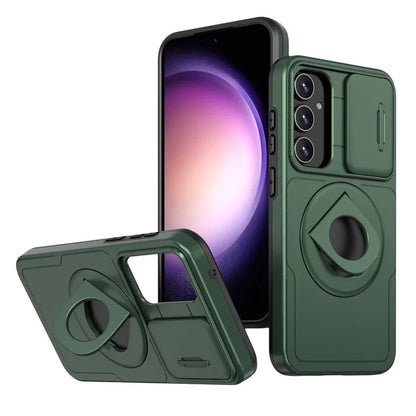 For Samsung Galaxy A54 5G Phone Case with Slide Camera Protection Magnetic Coverish Green