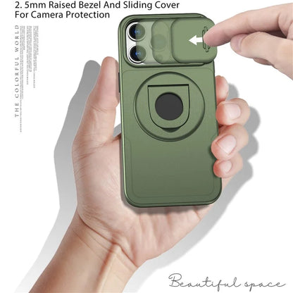 Magnetic Case for iPhone 13 Pro Max Camera Protection Case PC+TPU Phone Cover