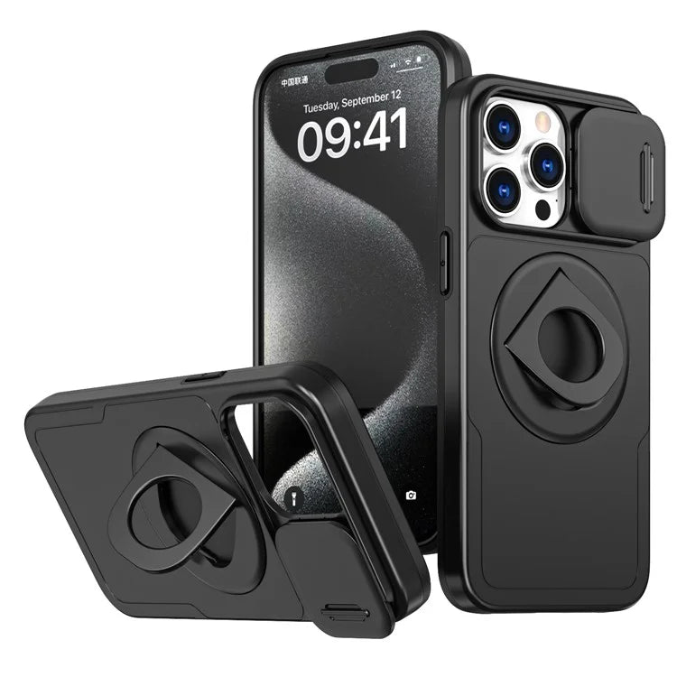 Magnetic Case for iPhone 13 Pro Max Camera Protection Case PC+TPU Phone Cover
