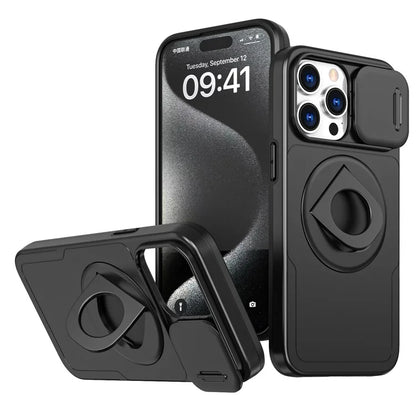 Magnetic Case for iPhone 13 Pro Max Camera Protection Case PC+TPU Phone Cover