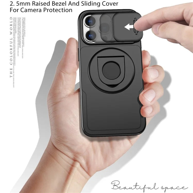 Magnetic Case for iPhone 13 Pro Max Camera Protection Case PC+TPU Phone Cover