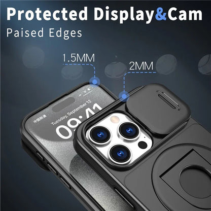 Magnetic Case for iPhone 13 Pro Max Camera Protection Case PC+TPU Phone Cover