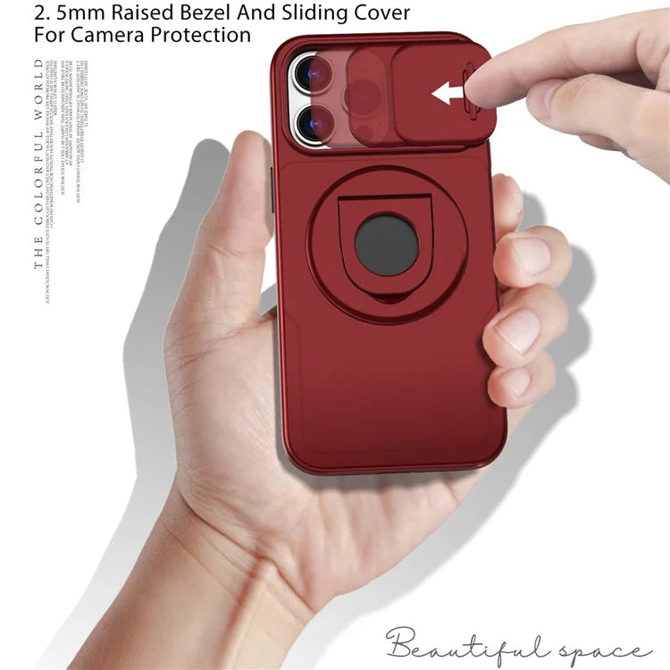 Magnetic Case for iPhone 13 Pro Max Camera Protection Case PC+TPU Phone Cover