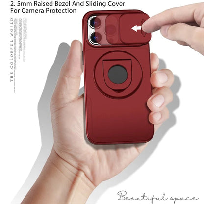 Magnetic Case for iPhone 13 Pro Max Camera Protection Case PC+TPU Phone Cover