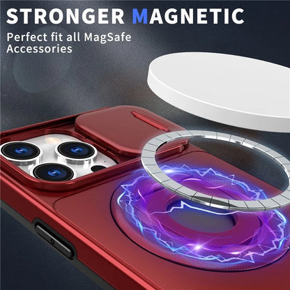 Magnetic Case for iPhone 13 Pro Max Camera Protection Case PC+TPU Phone Cover