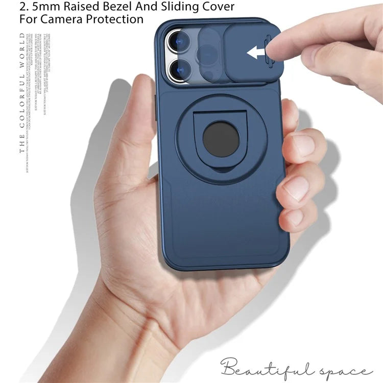 Magnetic Case for iPhone 13 Pro Max Camera Protection Case PC+TPU Phone Cover