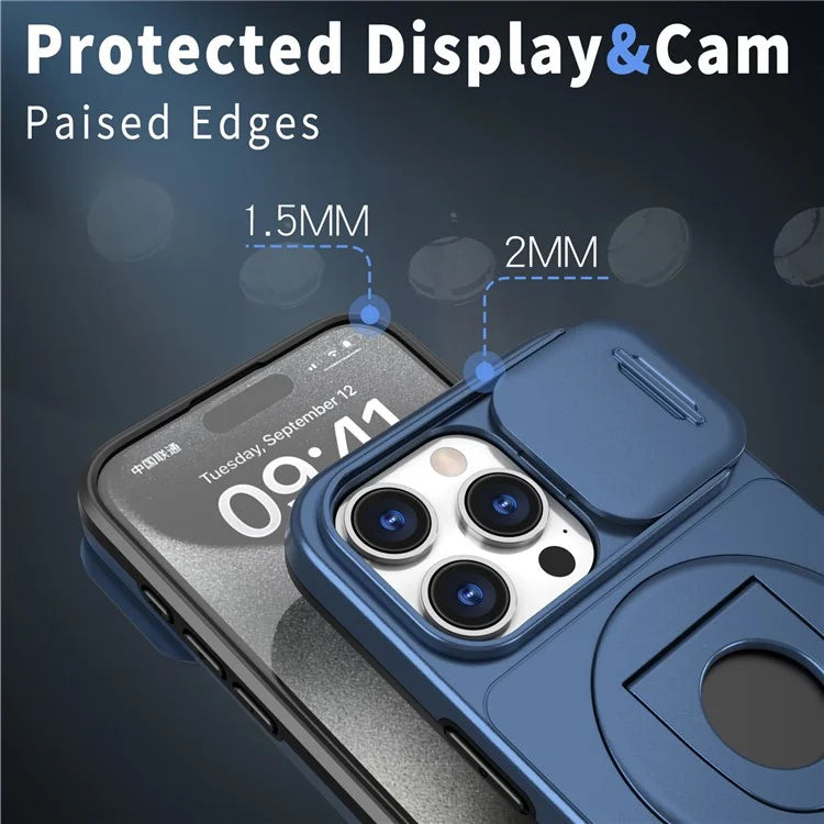 Magnetic Case for iPhone 13 Pro Max Camera Protection Case PC+TPU Phone Cover