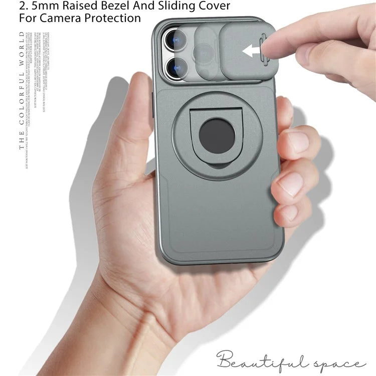Magnetic Case for iPhone 13 Pro Max Camera Protection Case PC+TPU Phone Cover