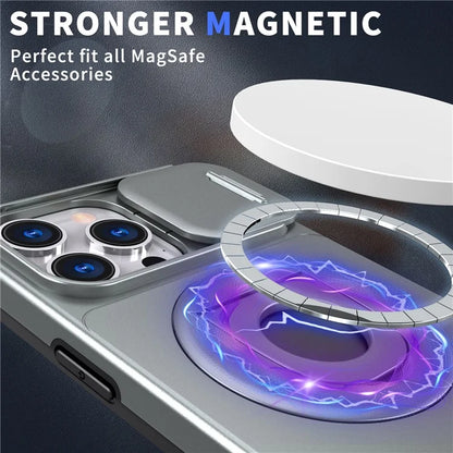 Magnetic Case for iPhone 13 Pro Max Camera Protection Case PC+TPU Phone Cover