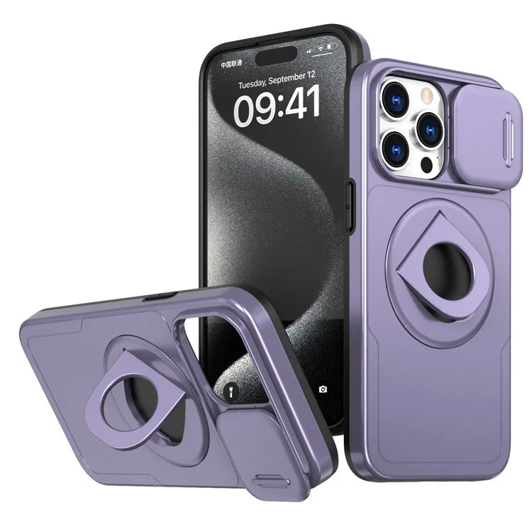 Magnetic Case for iPhone 13 Pro Max Camera Protection Case PC+TPU Phone Cover