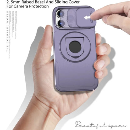 Magnetic Case for iPhone 13 Pro Max Camera Protection Case PC+TPU Phone Cover