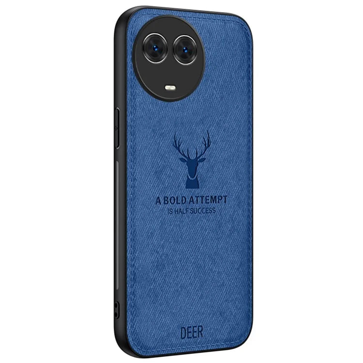For Realme 11 5G (Global) Phone Case Deer Pattern Cloth Texture Soft Touch Cover