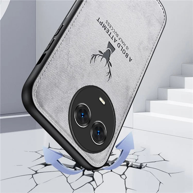 For Realme 11 5G (Global) Phone Case Deer Pattern Cloth Texture Soft Touch Cover