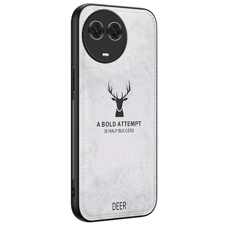 For Realme 11 5G (Global) Phone Case Deer Pattern Cloth Texture Soft Touch Cover