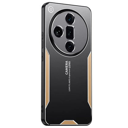 For Oppo Find X7 Ultra Phone Case Aluminium Alloy Back Cover Frosted Anti-Fingerprint