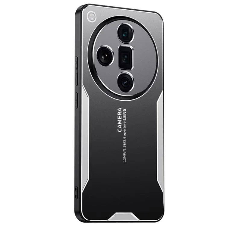For Oppo Find X7 Ultra Phone Case Aluminium Alloy Back Cover Frosted Anti-Fingerprint